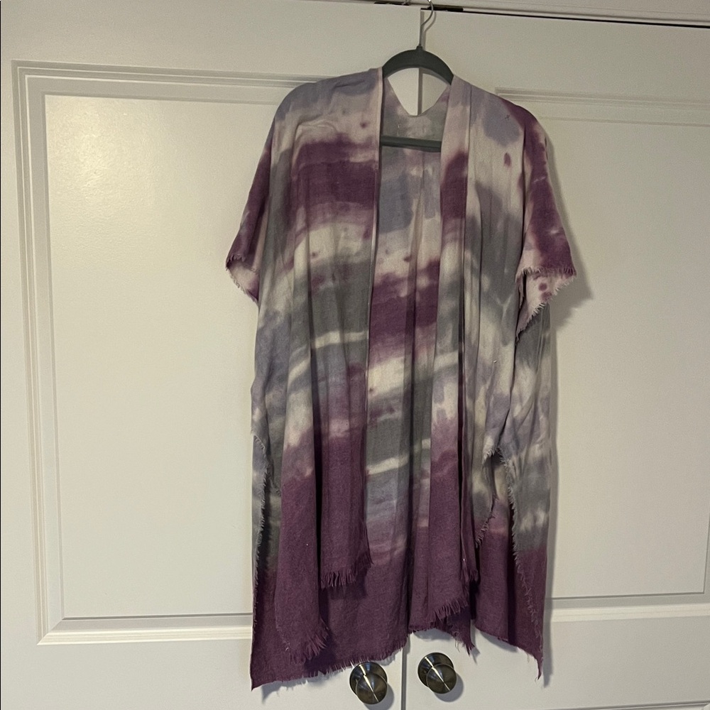 Free People Lavender and Gray Kimono